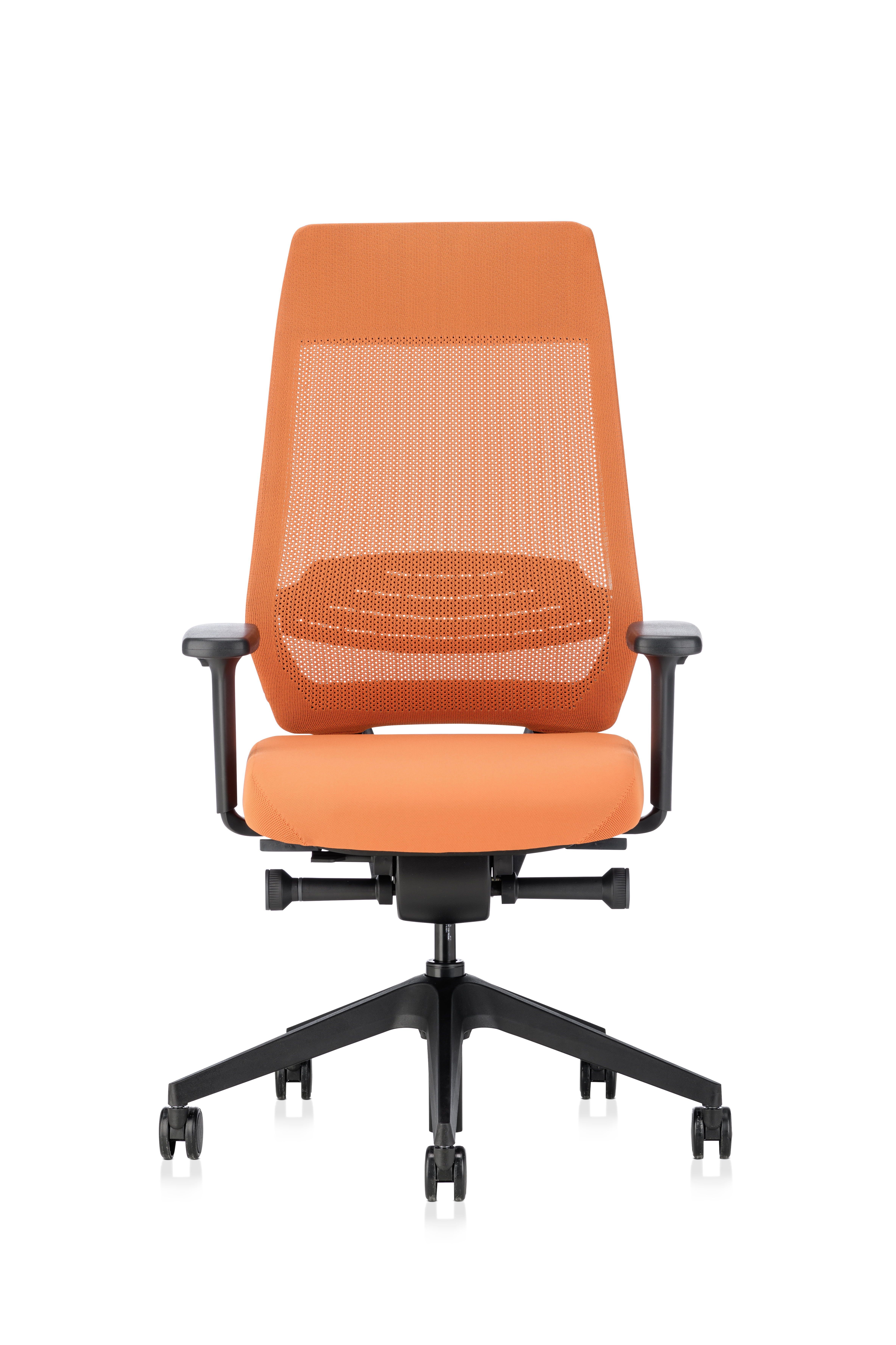 JOYCEis3_Frontal_jc212_Netz_orange_schwarz_Lordose