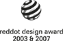 reddot design award 2003 & 2007